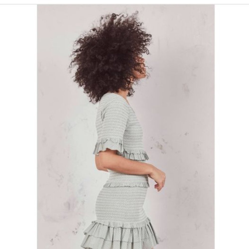 LoveShackFancy Aveline ruffled cotton mini dress - Picture 2 of 5